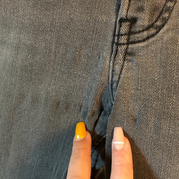 Express Womens Jeans Gray Denim Mid Rise Skinny Stretch 8 Regular - Picture 11 of 12